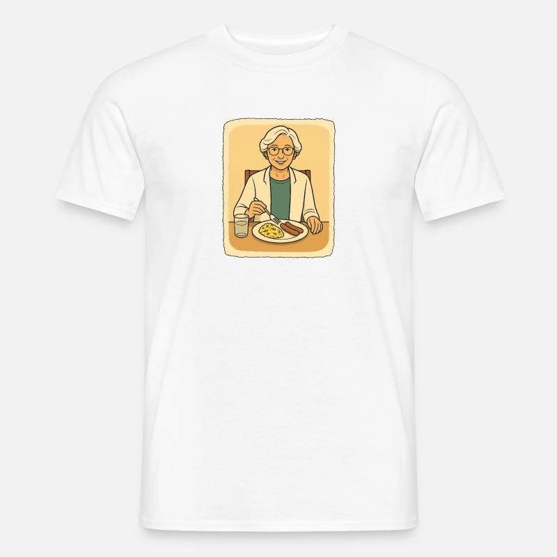at the breakfast table Men’s T-shirt