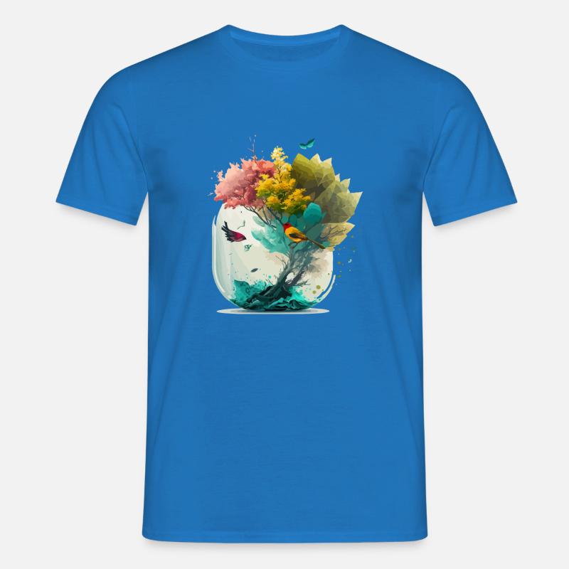 Der Miniaturwald - Männer T-Shirt - Royalblau