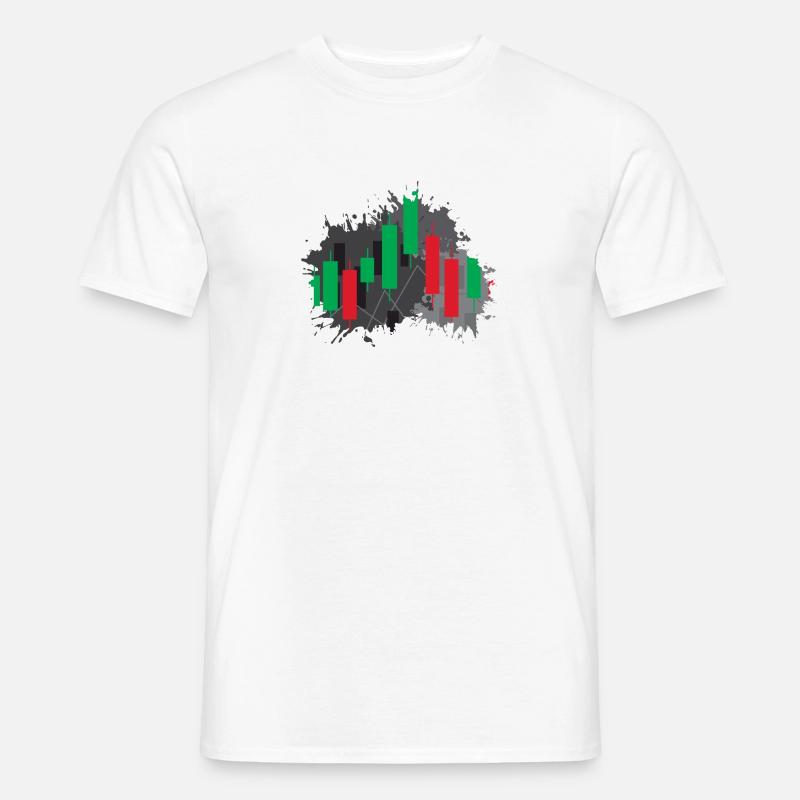 Ups and Downs - Candlesticks Chart - Männer T-Shirt - undefined