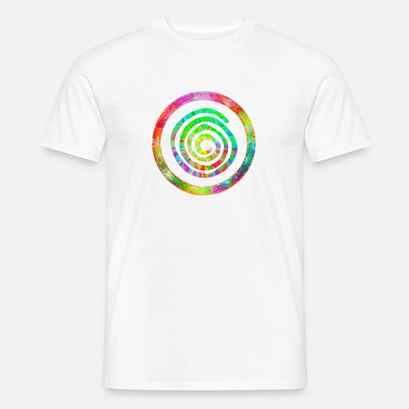 Fröhliche Spirale Männer T-Shirt