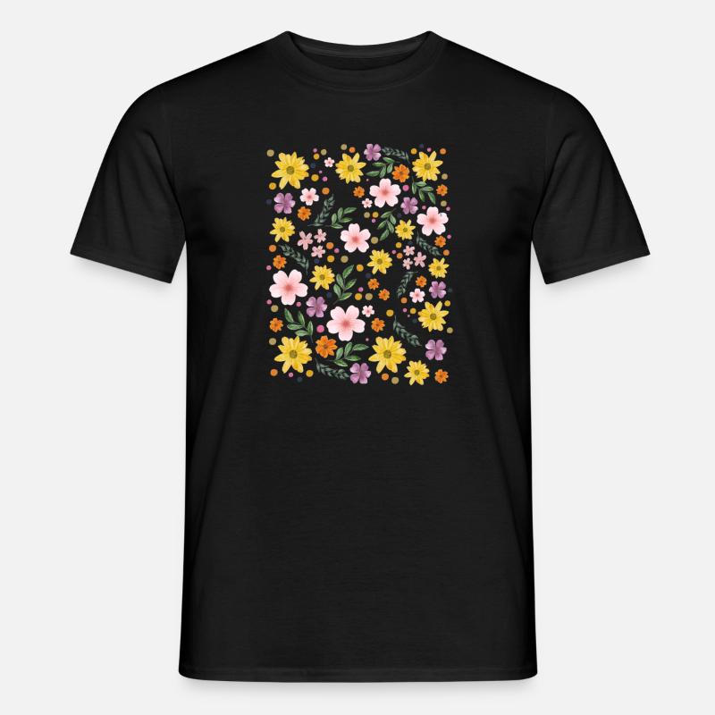 Watercolor Floral Magic Pattern Men’s T-shirt