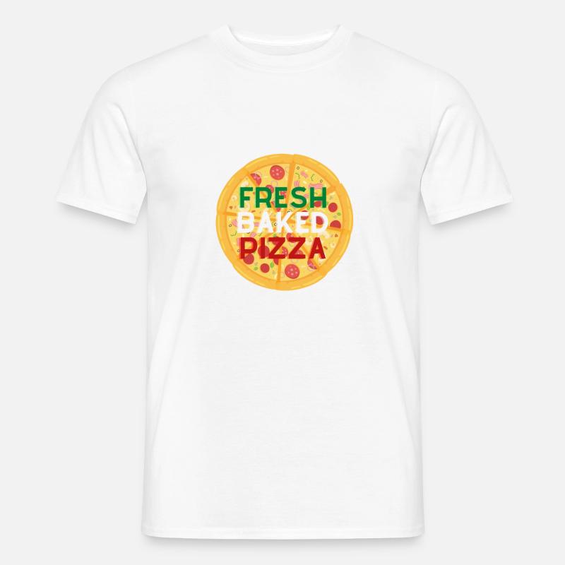 Fresh Pizza Männer T-Shirt