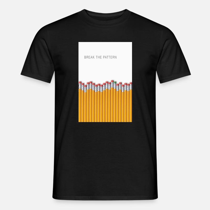 Break the Pattern Minimalist Statement Design Men’s T-shirt