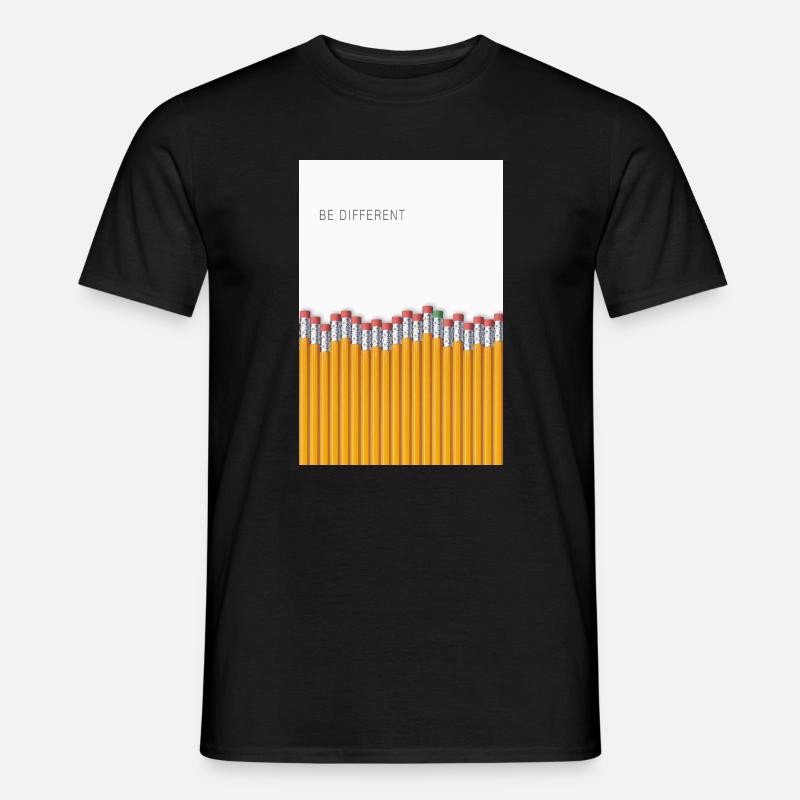 Be Different Minimalist Statement Design Men’s T-shirt