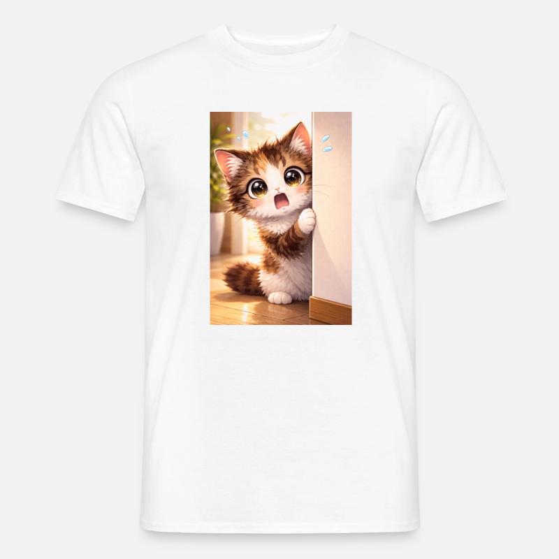 Un petit coup d’œil dans l’encadrement de la porte T-shirt homme
