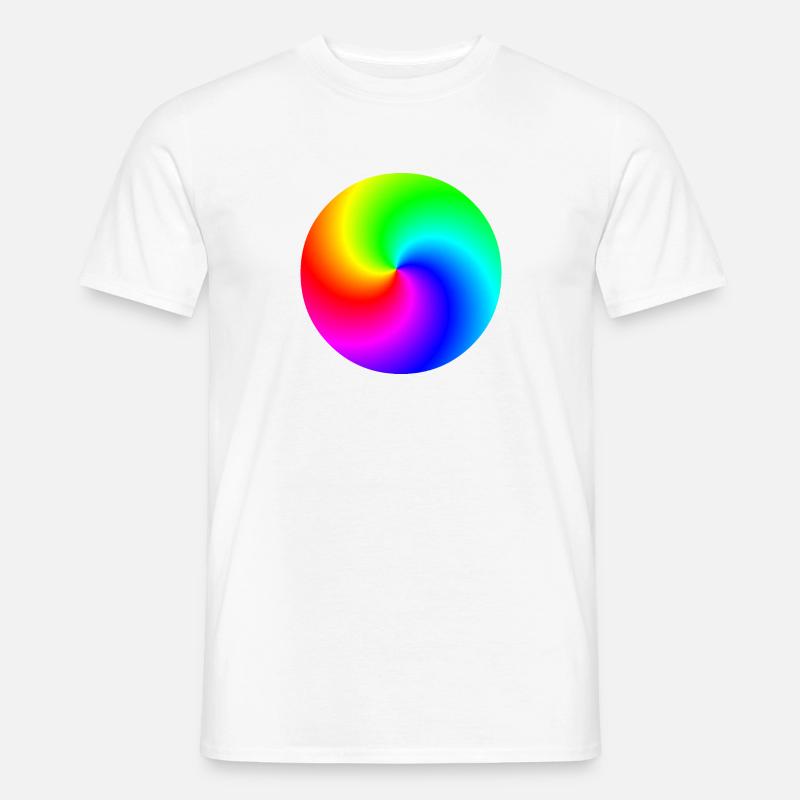 Spirale Regenbogen bunt Geschenkidee Männer T-Shirt