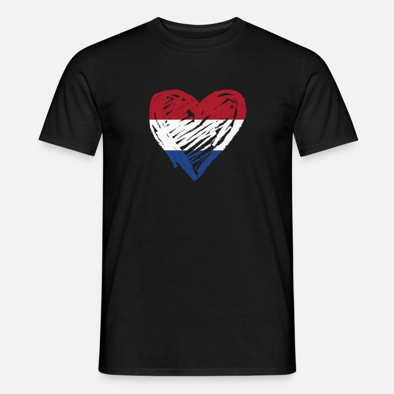 Pays-Bas Coeur T-shirt homme