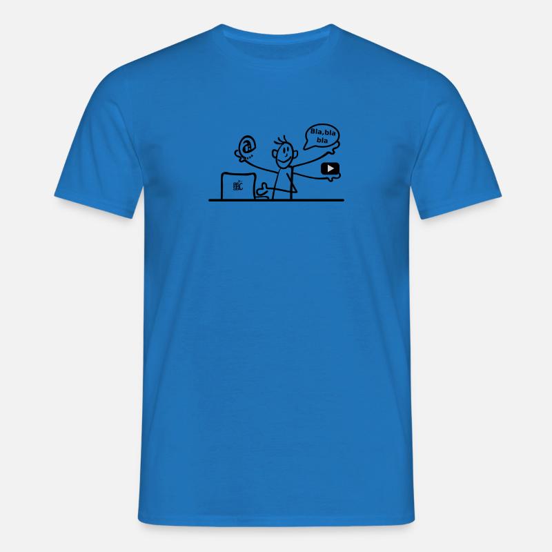 Telearbeit - Männer T-Shirt - Royalblau