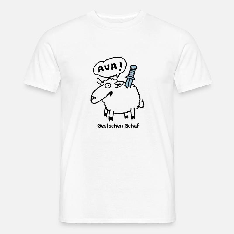 gestochen_schaf - Männer T-Shirt - undefined