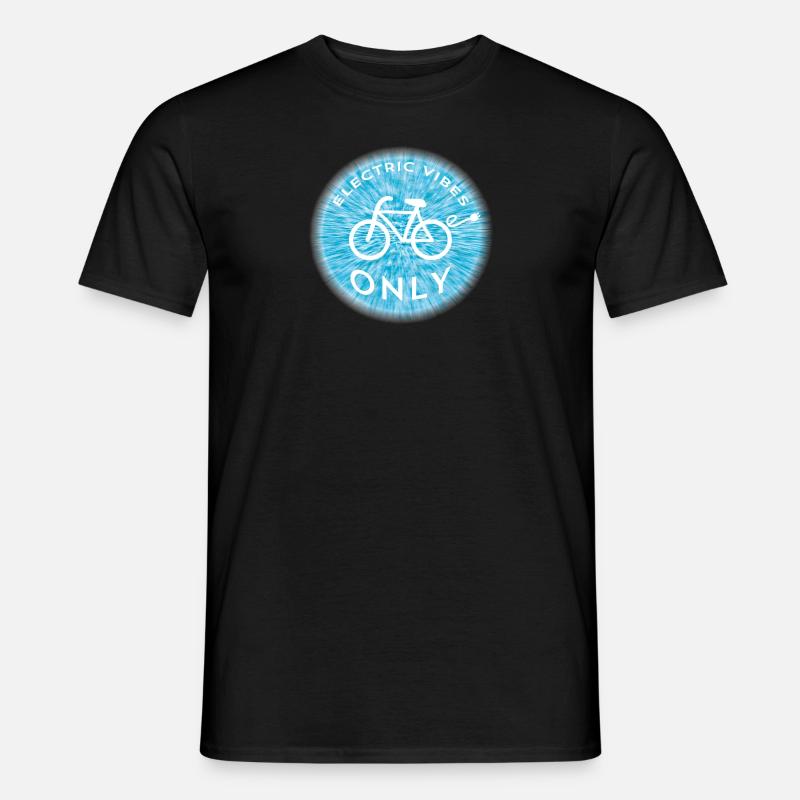 ELECTRIC VIBES ONLY EBIKE Bicycle E-Bike Men’s T-shirt
