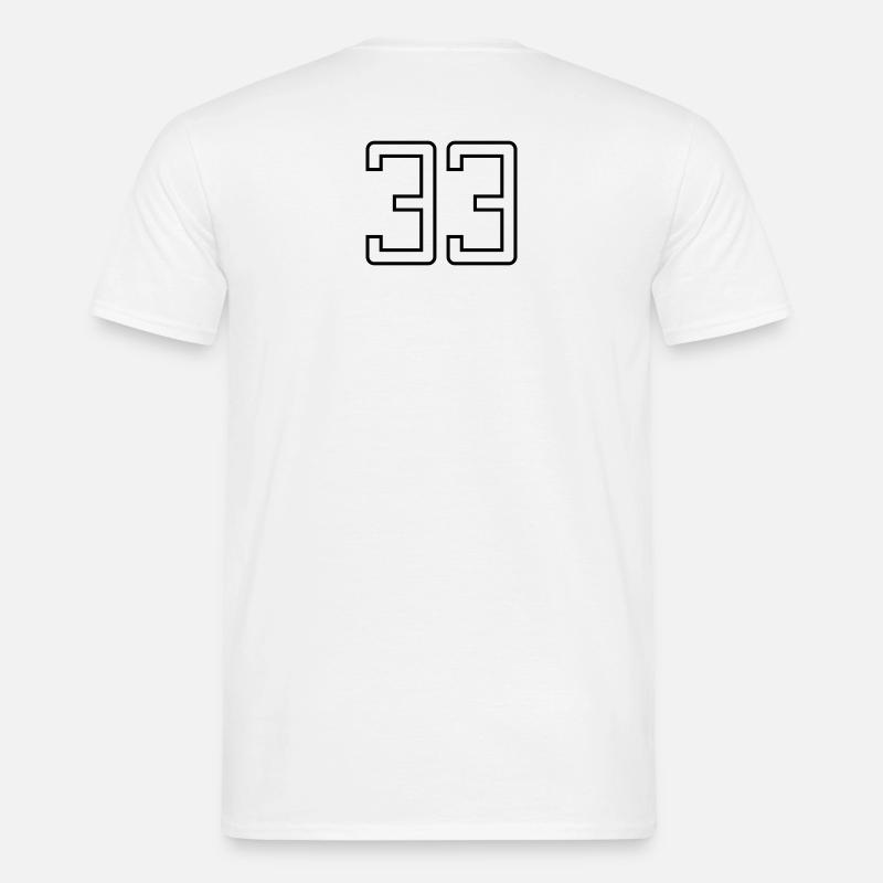 Nummer 33 (Universitätsstil) Männer T-Shirt