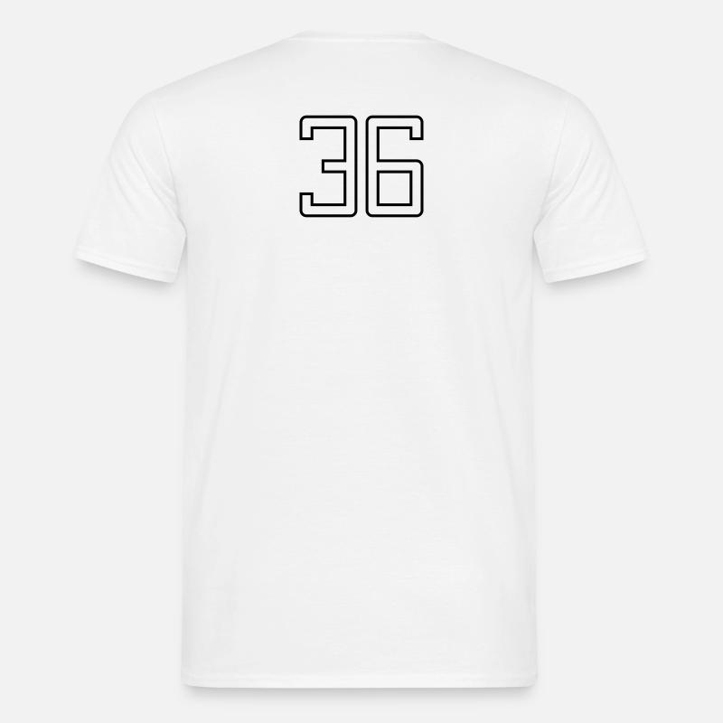 Nummer 36 (Universitätsstil) Männer T-Shirt