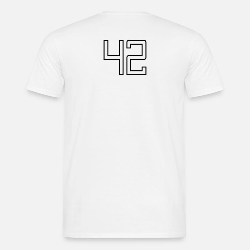 Nummer 42 (Universitätsstil) Männer T-Shirt