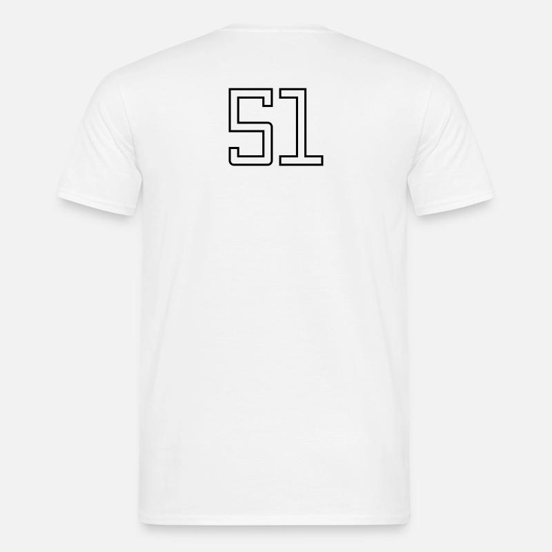 Nummer 51 (Universitätsstil) Männer T-Shirt