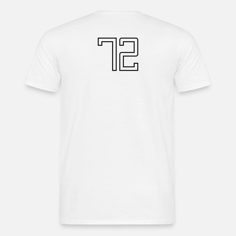 Nummer 72 (Universitätsstil) Männer T-Shirt