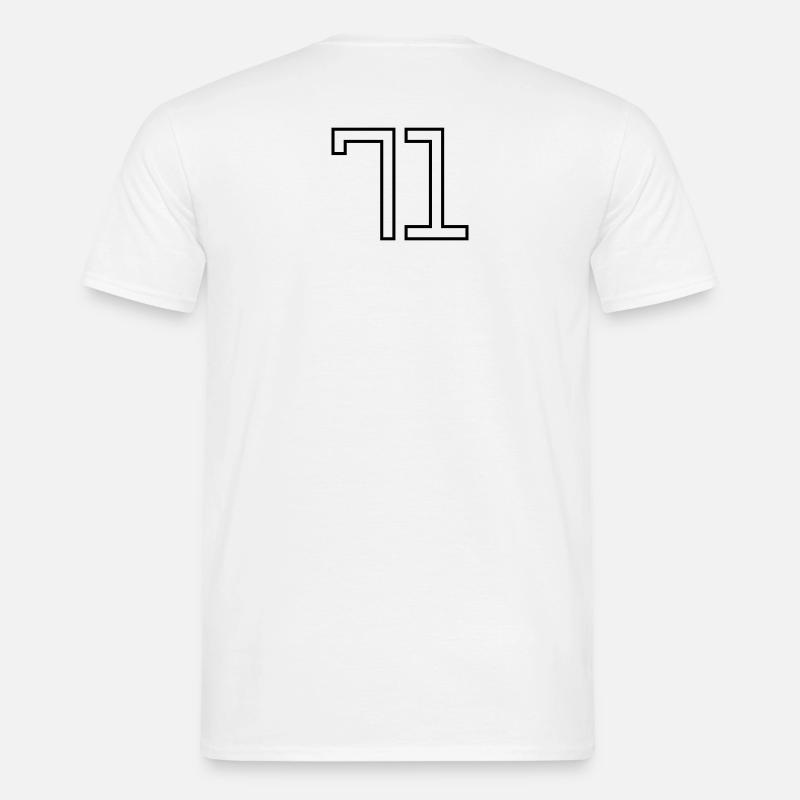 Nummer 71 (Universitätsstil) Männer T-Shirt