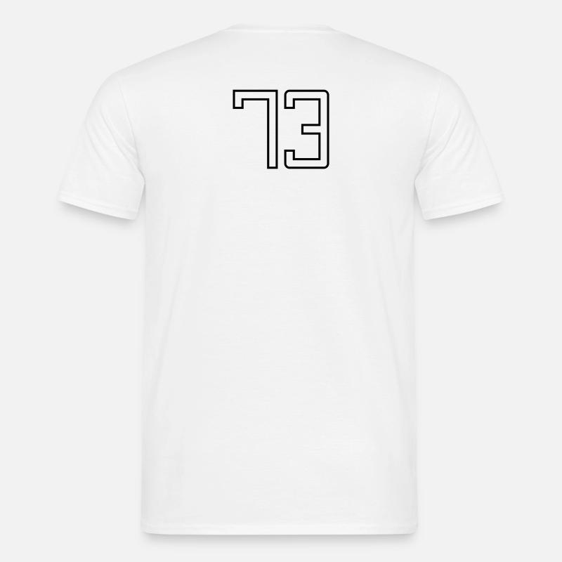 Nummer 73 (Universitätsstil) Männer T-Shirt