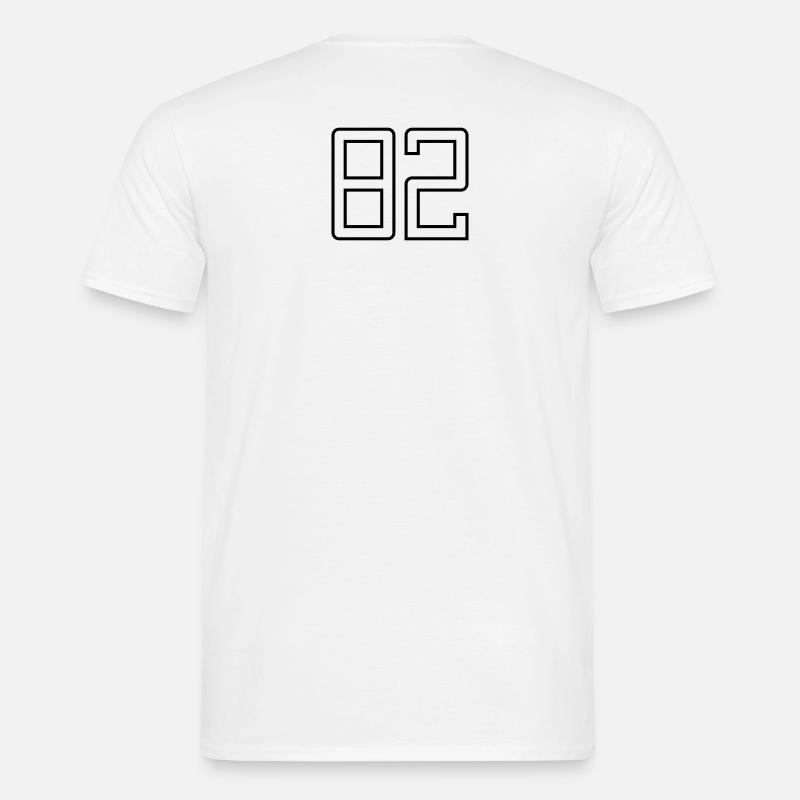 Nummer 82 (Universitätsstil) Männer T-Shirt