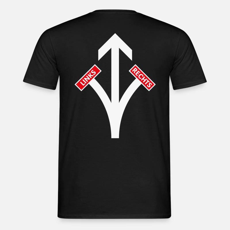 Links-Rechts-Sackgasse (Gegen Extremismus) Männer T-Shirt