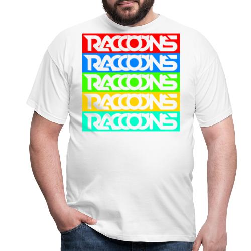 Raccoons Bunt - Männer T-Shirt