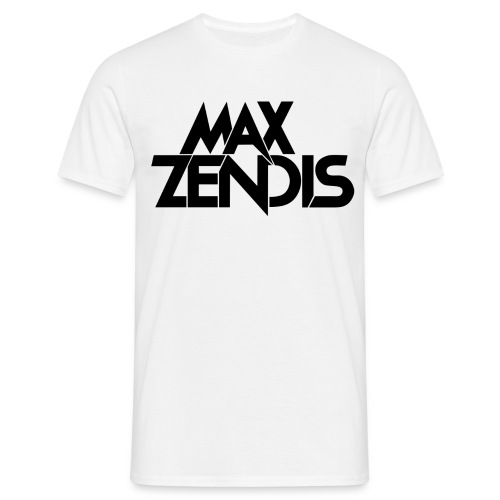 MAX ZENDIS Logo Big - White/Black - Männer T-Shirt