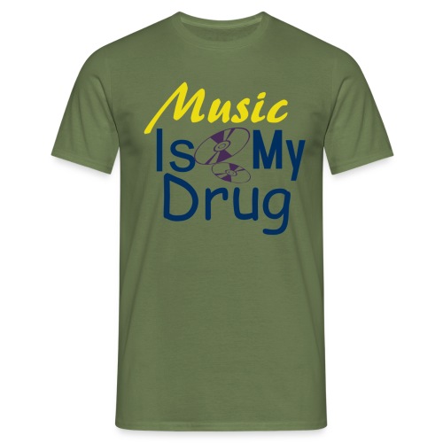 Music is my drug DIZ - T-skjorte for menn