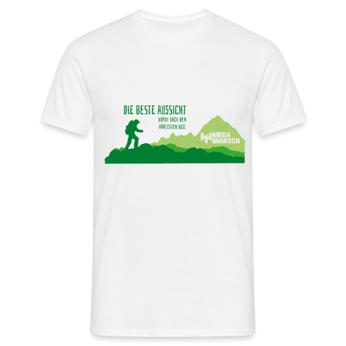 Megamarsch Die beste Aussicht (grün) - Männer T-Shirt