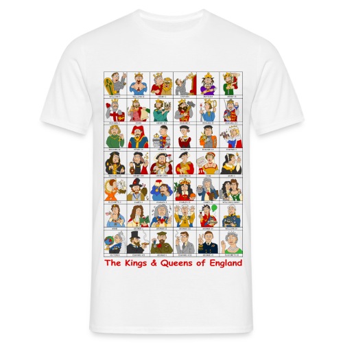 Kings & Queens of England (Single Sided) - Men's T-Shirt