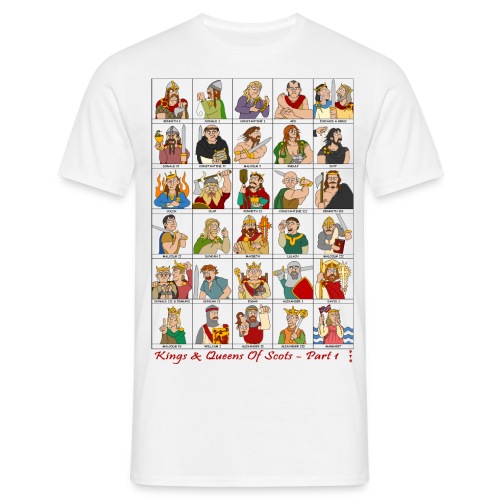 The Kings & Queens of Scotland (Double Sided) - Men's T-Shirt
