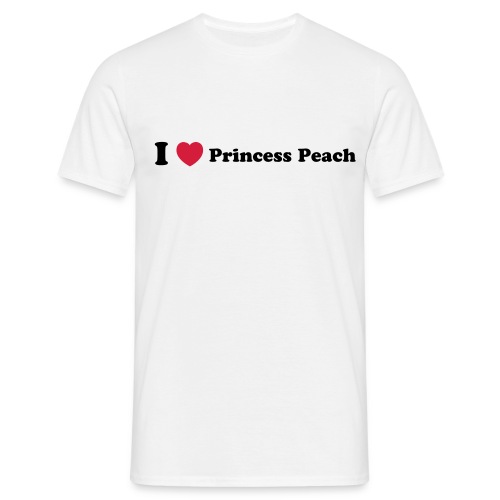 I love princess peach - Men's T-Shirt