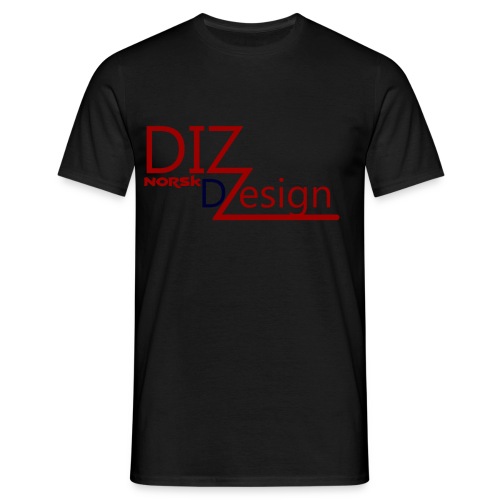 DIZ design logo - T-skjorte for menn