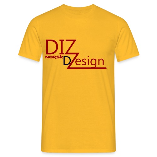 DIZ design logo - T-skjorte for menn