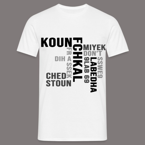 KOUN FCHKAL Nuance de gris - T-shirt Homme