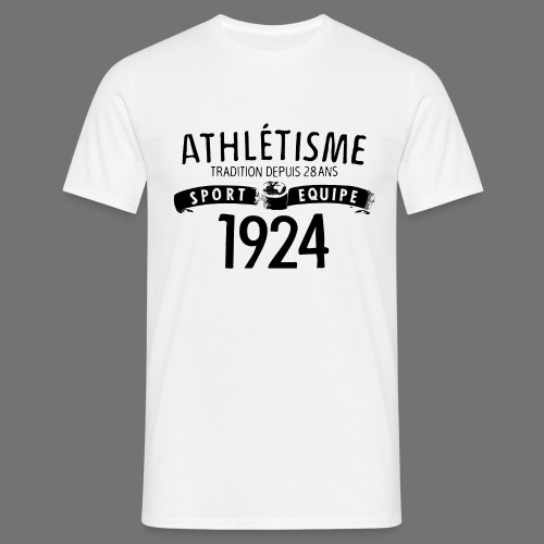 Urheilu Equipe 1924 (musta) - Miesten t-paita