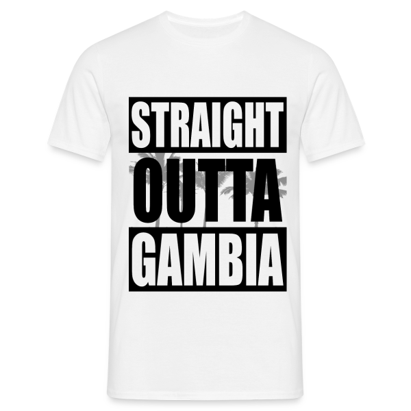 Straight Outta Gambia - Männer T-Shirt