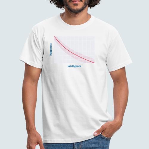 intelligence vs happiness - Männer T-Shirt