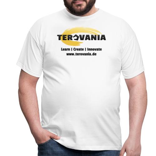 Terovania Logo mit Motto & URL - Männer T-Shirt