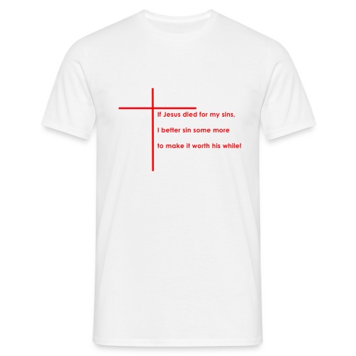 jesus red - Herre-T-shirt