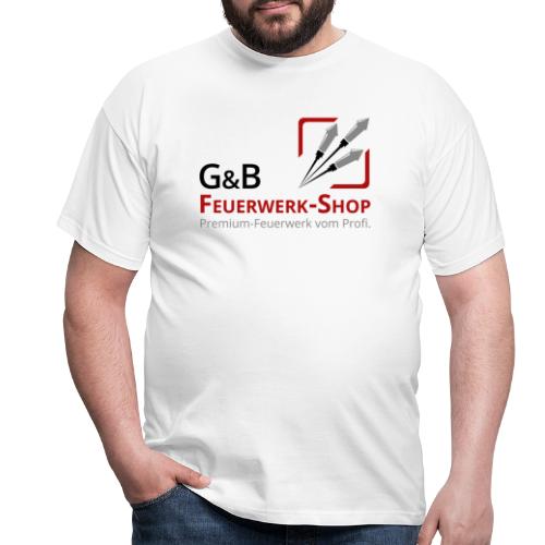 G & B Feuerwerk Shop Logo - Männer T-Shirt