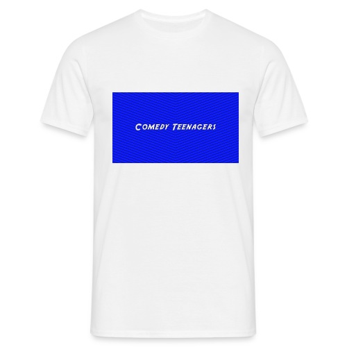 Dark Blue Comedy Teenagers T Shirt - T-shirt herr