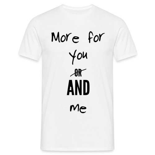 nvc more for you and me - Mannen T-shirt