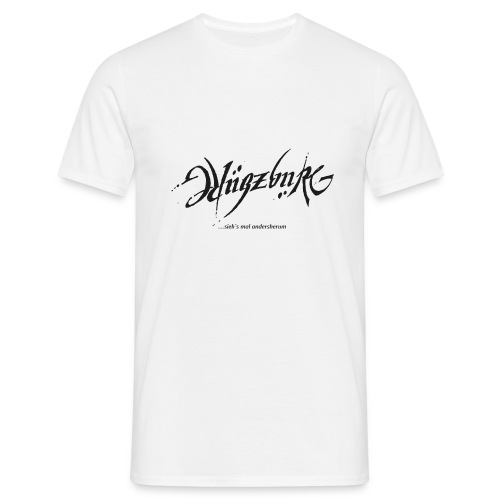 Ambigram Würzburg Pixelgrafik - Männer T-Shirt