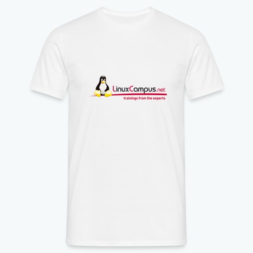 Logo linuxcampus ohneblas - Männer T-Shirt