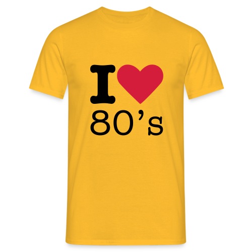 I Love 80 s - Mannen T-shirt