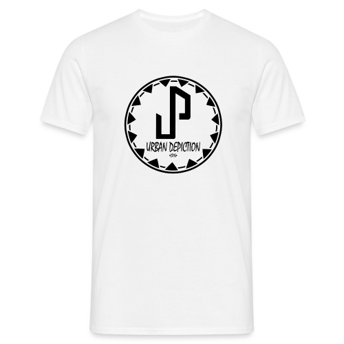 UD Logo Type 1 black no fill png - Men's T-Shirt