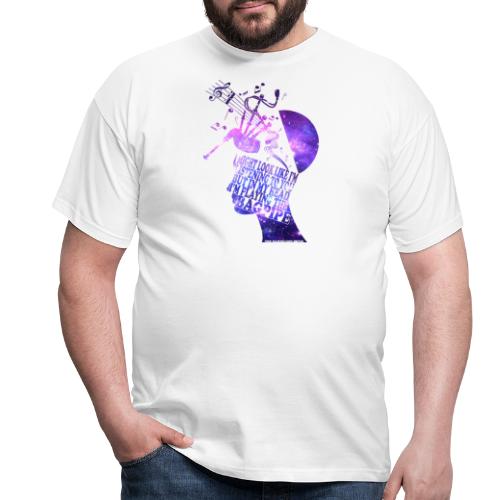 Bagpipe in my Head (Galaxie) - Männer T-Shirt