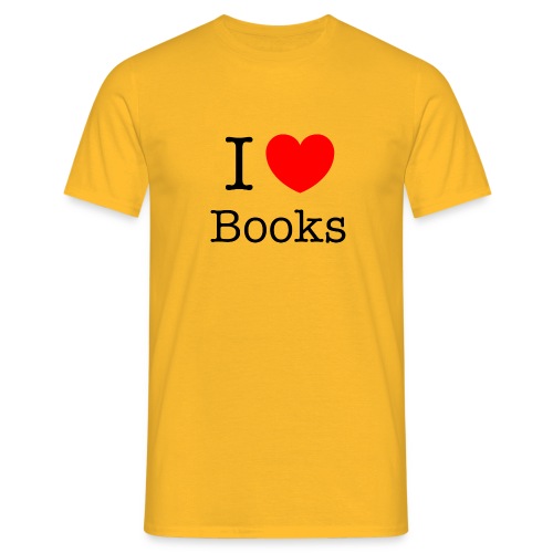 I Love Books - Miesten t-paita