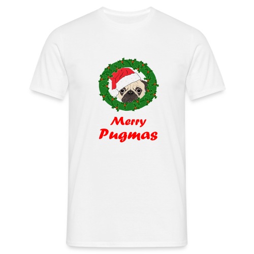 Merry Pugmas - Mannen T-shirt