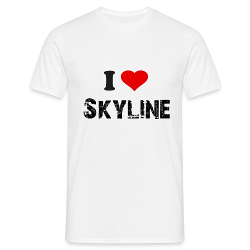 skyline - T-skjorte for menn