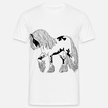 Draw a picture prose shut Horse, white horse, white horse' Men's T-Shirt | Spreadshirt